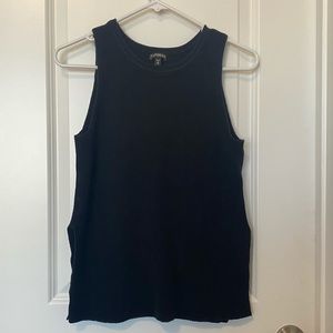 Express Black Sleeveless Sweater Top | Medium